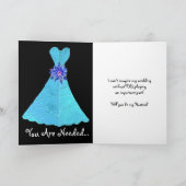 Hostess Huwelijksuitnodiging - GOLD Gown (Binnen)