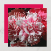 Hostess met de meeste! bedankkaart kaart (Voorkant / Achterkant)