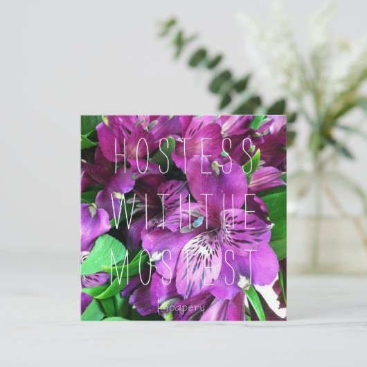 Hostess met de snelste! Thank You kaart (Staand voorkant)