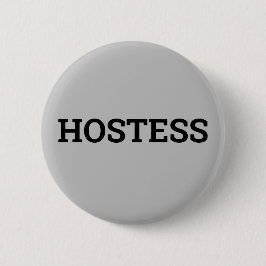 Hostess minimalist Vrijgezellenfeest Gifts Wedding Ronde Button 5,7 Cm