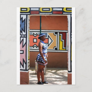 Hostess op Lesedi Briefkaart