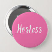 Hostess Roze Bruiloft Trouwerij Cadeaus Bruiloften Ronde Button 4,0 Cm (Voorkant /achterkant)