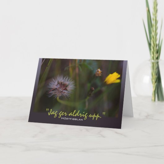 Höstfibblan Jag ger aldrig upp CC0780 Kaart (Voorkant)