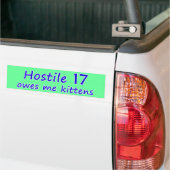 Hostile 17 Kittens Bumpersticker (Op Truck)