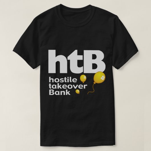 Hostile overname bank Essential T-Shirt (Design voorkant)