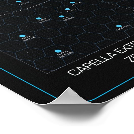 HOSTILE Star Map Poster (Hoek)