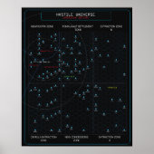 HOSTILE Star Map Poster (Voorkant)