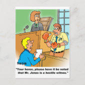 HOSTILE WITNESS BRIEFKAART (Voorkant)