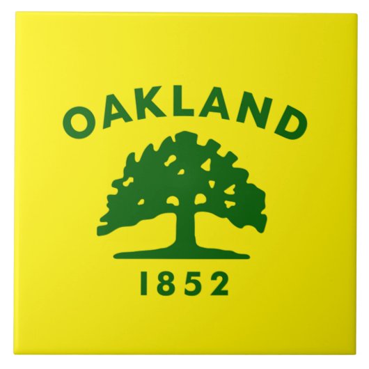 Hostvlag Oakland Tegeltje (Voorkant)