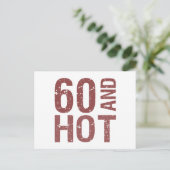 Hot 60th Birthday Briefkaart (Staand voorkant)