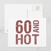 Hot 60th Birthday Briefkaart (Voorkant / Achterkant)