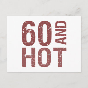 Hot 60th Birthday Briefkaart