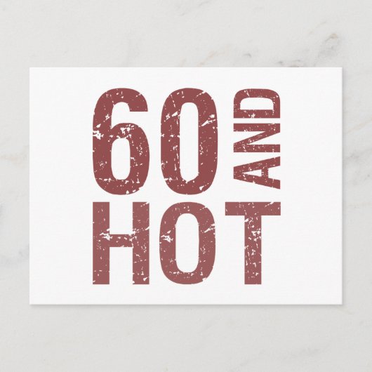 Hot 60th Birthday Briefkaart (Voorkant)