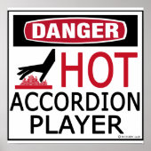 Hot Accordion-speler Poster (Voorkant)