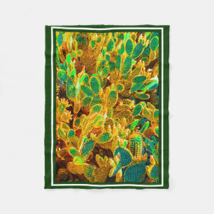 Hot Africa Desert Cactus Planten Prickly Pear Fleece Deken