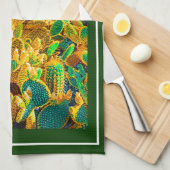 Hot Africa Desert Cactus Planten Prickly Pear Theedoek (Quarter Fold)