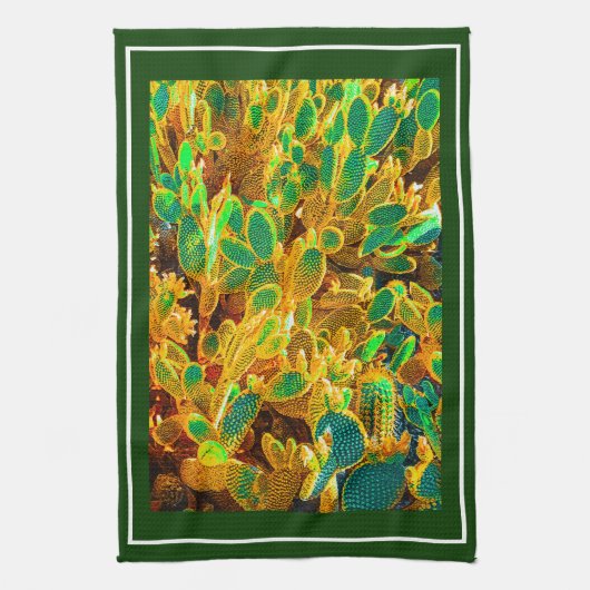 Hot Africa Desert Cactus Planten Prickly Pear Theedoek (Verticaal)