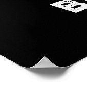 Hot Air Baboon Funny Farny Monkey Pun Dark BG Poster (Hoek)