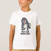 Hot Air Baboon Funny Farny Monkey Pun T-shirt (Voorkant)
