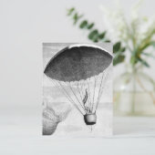 Hot Air Ballon , 18e eeuw Briefkaart (Staand voorkant)