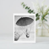 Hot Air Ballon , 18e eeuw Briefkaart (Staand voorkant)