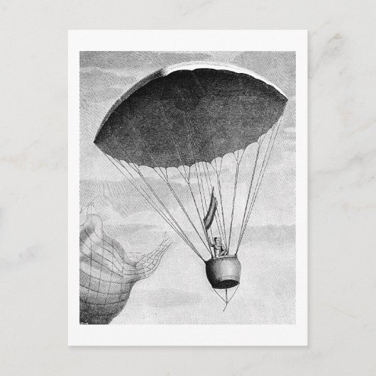 Hot Air Ballon , 18e eeuw Briefkaart (Voorkant)