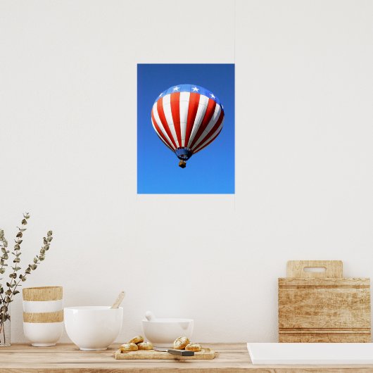 Hot Air Ballon 1 Poster (Keuken)