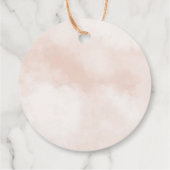 Hot Air ballon, 1e verjaardag Thankyou Bedankjes Labels (Achterkant)