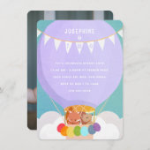 Hot Air ballon, 2e verjaardag Kaart (Voorkant / Achterkant)