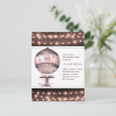  Hot Air ballon 50th Birthday Party Briefkaart (Staand voorkant)