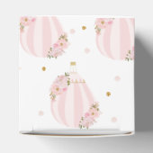 Hot Air ballon Blush Pink Floral Foto Bedankdoosjes (Bovenkant)