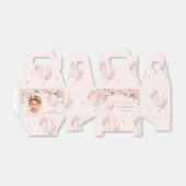 Hot Air ballon Blush Pink Floral Foto Bedankdoosjes (Uitgevouwen)