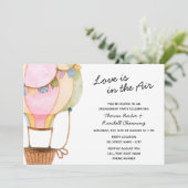 Hot Air Ballon Bridal Uitnodiging (Staand voorkant)