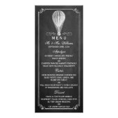 Hot Air Ballon Chalkboard Wedding Menu (Voorkant)