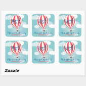 Hot Air Ballon Christening Dank u Stickers (Vel)