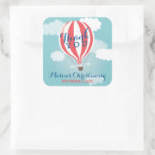 Hot Air Ballon Christening Dank u Stickers (Tas)