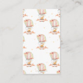 Hot-Air ballon Cute Baby Animals brengen een boek  Informatiekaartje (Achterkant)