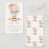 Hot-Air ballon Cute Baby Animals brengen een boek  Informatiekaartje (Voorkant / Achterkant)