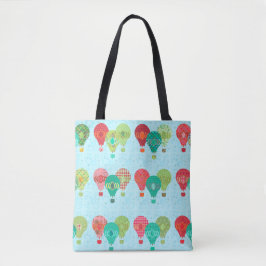 Hot-Air ballon Cute  Pattern Illustratie Tote Bag