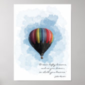 Hot Air Ballon Dream Poster (Voorkant)