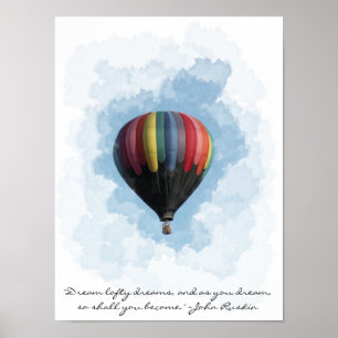 Hot Air Ballon Dream Poster