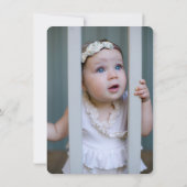 Hot Air ballon, eerste verjaardag Kaart (Achterkant)