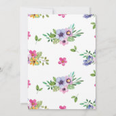 Hot Air Ballon Eerste Verjaardag Uitnodigingen (Achterkant)