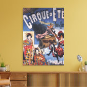 Hot-Air ballon en Poster voor Japanse dames Canvas Afdruk (Insitu (Woonkamer))