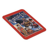 Hot-Air ballon en Poster voor Japanse dames Magneet (Rechterzijde)