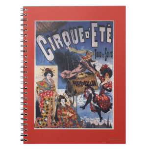 Hot-Air ballon en Poster voor Japanse dames Notitieboek