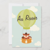 Hot Air ballon Farewell Bon Voyage Party uitnodige Kaart (Voorkant)