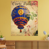 Hot Air Ballon  Frans Briefkaart Canvas Afdruk (Insitu (Woonkamer))