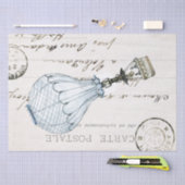 Hot Air ballon Franse Carte Postale-ontkoppeling Tissuepapier (Craft)