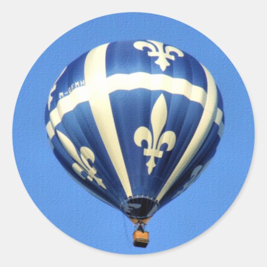 Hot Air ballon Gatineau Festival! Ronde Sticker (Voorkant)